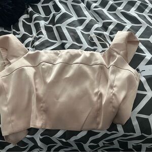 Dynamite Cream Satin Blouse Size XL